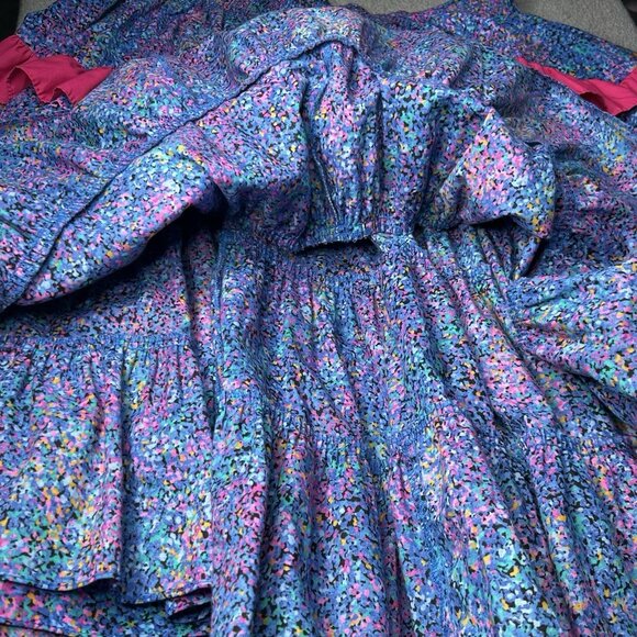 Vintage Square Up Fashions Skirt Womens L Square Dance Ruffle Western 80s USA - Picture 3 of 10